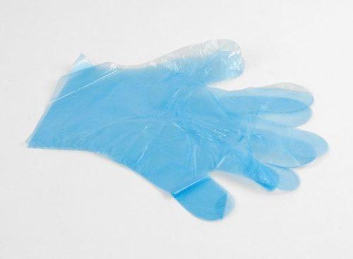 Plastic Gloves HDPE Blue MEDIUM Box 1000 - Coastal