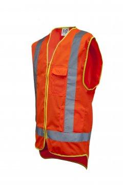 Good2Glow' Hi-Vis Vest, Phone, Pen, ID & Inside Pockets X-LARGE- Esko