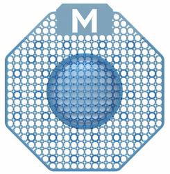 Scented Enzyme Block Urinal Screen - Blue, Kiwi Grapefruit Pack 10 - Matthews