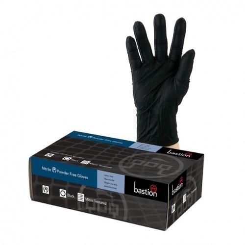 Nitrile Black Powderfree Large - Bastion