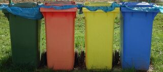 Bin Liners/Rubbish Bags 350mm X 250mm X 1140mm - 50mu BLUE - Flexoplas