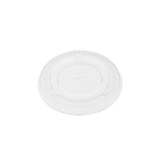 Flat Lid to suit 12oz/16oz PET Clear Cold-Serve Cup - Emperor