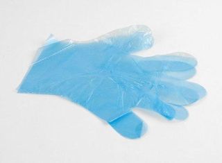 Plastic Gloves HDPE Blue MEDIUM Box 1000 - Coastal
