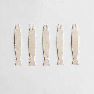 Wooden Fish Shaped Fork 9cm - Epicure