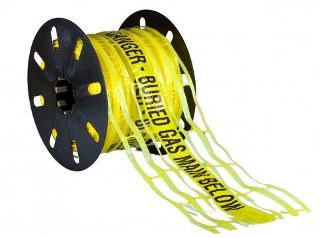 Detectable Mesh Trench Tape "Danger Buried Gas" - Esko