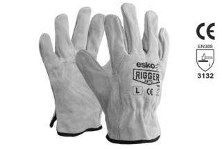 Leather Rigger Glove Premium Suede X-LARGE - Esko The Rigger