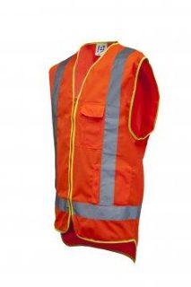 Good2Glow' Hi-Vis Vest, Phone, Pen, ID & Inside Pockets 3X-LARGE - Esko
