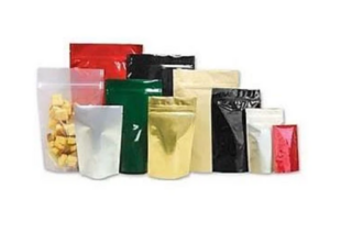 PF Stand Up Pouch NO Zipper 28gm 80x130mm SILVER MATT - Fresh Pack
