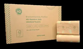 Slimfold Premium Paper Towels 2ply - Bamboo Paper - Hygiene Direct