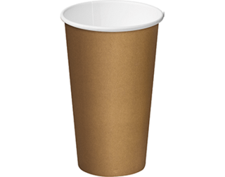 16oz Single Wall Brown Kraft Paper Coffee Cup