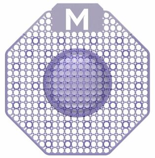 Scented Enzyme Block Urinal Screen - Purple, Ocean Mist Pack 10 - Matthews